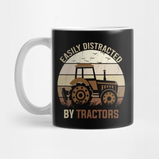 easily distracted by tractors Mug